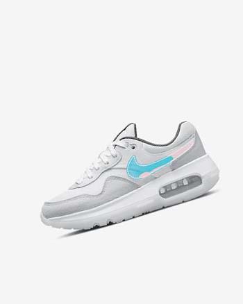 Zapatos Nike Air Max Motif Niña Blancas Blancas Azules Gris | CO4823