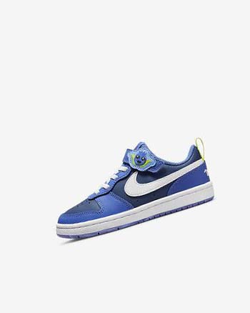 Zapatos Nike Court Borough Low 2 Lil Fruits Niña Azul Marino Azules Azules Blancas | CO5167