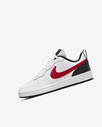 Zapatos Nike Court Borough Low 2 Niño Blancas Negras Rojas | CO2288