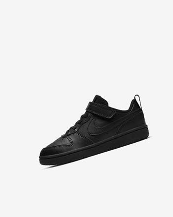 Zapatos Nike Court Borough Low 2 Niño Negras Negras Negras | CO4800