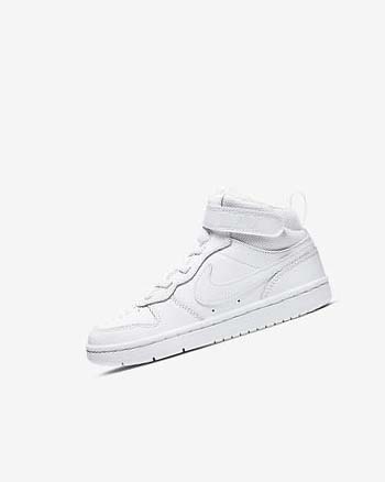 Zapatos Nike Court Borough Mid 2 Niña Blancas Blancas Blancas | CO3119