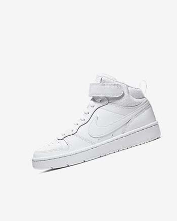 Zapatos Nike Court Borough Mid 2 Niño Blancas Blancas Blancas | CO5348