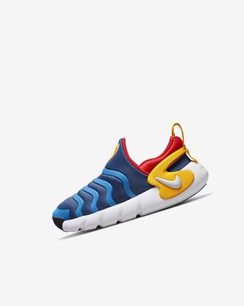 Zapatos Nike Dynamo Go Niña Azul Marino Azules Claro Doradas Blancas | CO4655