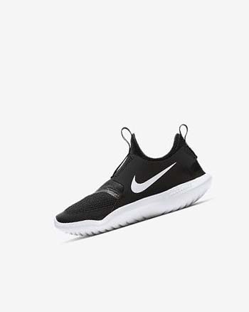 Zapatos Nike Flex Runner Niña Negras Blancas | CO2990