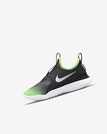 Zapatos Nike Flex Runner Niño Negras Verde | CO5510
