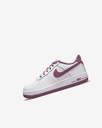 Zapatos Nike Force 1 '06 Niña Blancas Blancas Burdeos Claro | CO5172