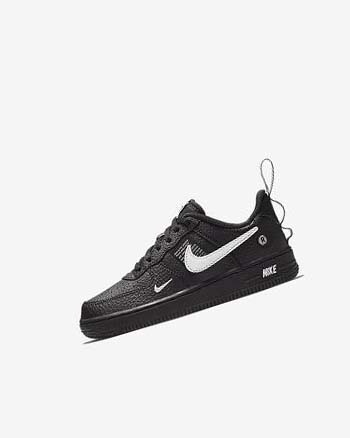 Zapatos Nike Force 1 LV8 Utility Niño Negras Negras Amarillo Blancas | CO4501