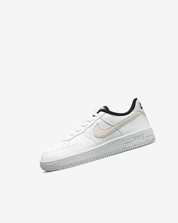Zapatos Nike Force 1 Next Nature Niño Blancas Negras Beige Claro | CO2371