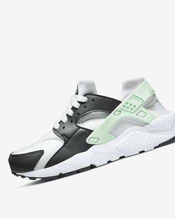 Zapatos Nike Huarache Run Niño Blancas Verde Menta | CO4763