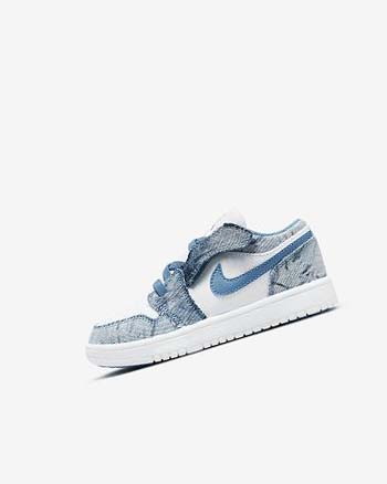 Zapatos Nike Jordan 1 Low Alt Niño Blancas Blancas Azules | CO2997
