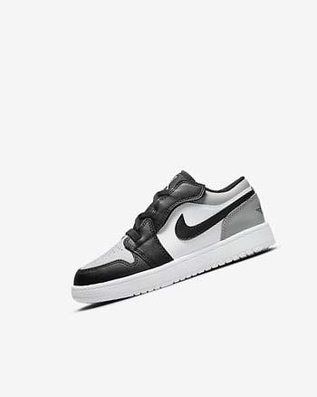 Zapatos Nike Jordan 1 Low Alt Niño Gris Claro Blancas Negras | CO4628