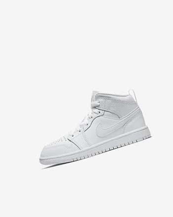 Zapatos Nike Jordan 1 Mid Niño Blancas Blancas Blancas | CO5447