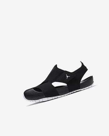 Zapatos Nike Jordan Flare Niño Negras Blancas | CO2561