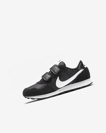 Zapatos Nike MD Valiant Niño Negras Blancas | CO5407