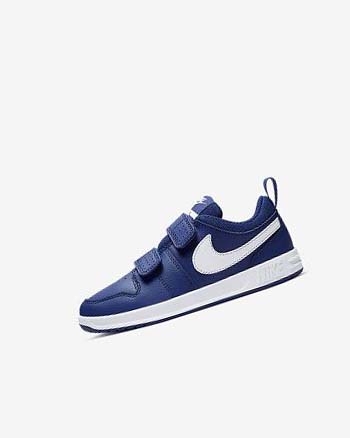 Zapatos Nike Pico 5 Niño Azul Real Oscuro Azules Blancas | CO1162