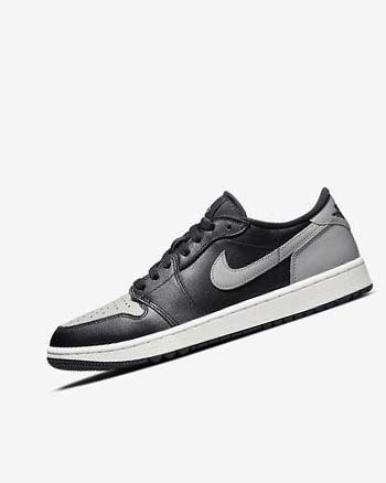 Zapatos de Golf Nike Air Jordan 1 Low G Hombre Negras Gris | CO2681