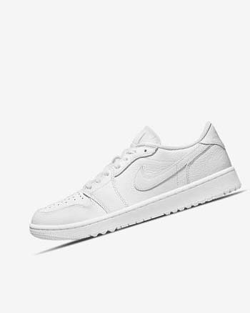Zapatos de Golf Nike Air Jordan 1 Low G Hombre Blancas Blancas | CO5268