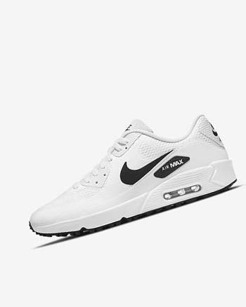 Zapatos de Golf Nike Air Max 90 G Hombre Blancas Negras | CO2846