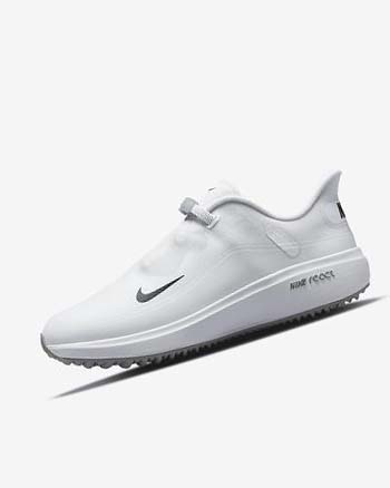 Zapatos de Golf Nike React Ace Tour Mujer Blancas Gris Claro Negras | CO2859