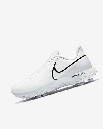 Zapatos de Golf Nike React Infinity Pro Mujer Blancas Metal Plateadas Negras | CO2718