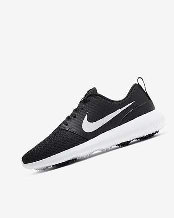 Zapatos de Golf Nike Roshe G Mujer Negras Blancas Metal Blancas | CO2946