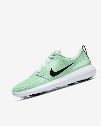 Zapatos de Golf Nike Roshe G Mujer Verde Menta Blancas Negras | CO5016