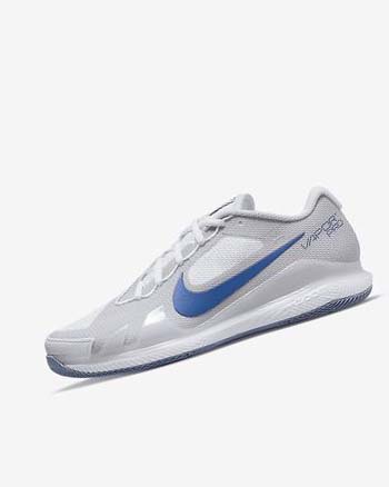 Zapatos de Tenis Nike Court Air Zoom Vapor Pro Hombre Blancas Gris Azul Marino | CO1137