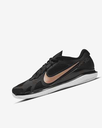 Zapatos de Tenis Nike Court Air Zoom Vapor Pro Mujer Negras Blancas Metal Rojas Marrones | CO2703