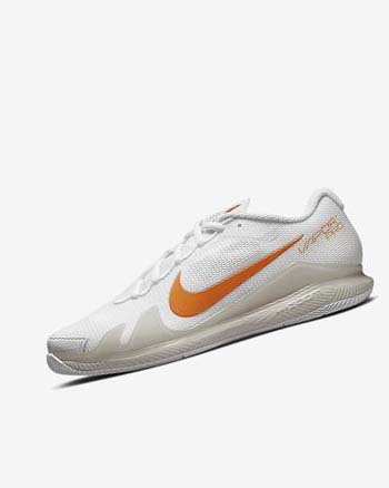 Zapatos de Tenis Nike Court Air Zoom Vapor Pro Mujer Blancas Beige Claro Azules | CO2932