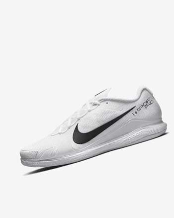 Zapatos de Tenis Nike Court Air Zoom Vapor Pro Hombre Blancas Negras | CO2935