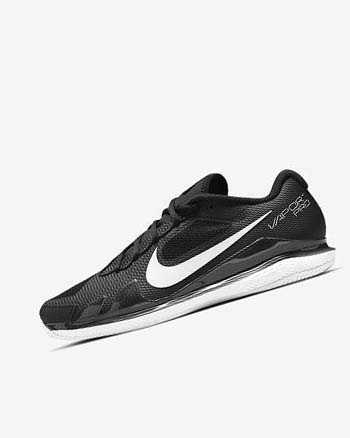 Zapatos de Tenis Nike Court Air Zoom Vapor Pro Hombre Negras Blancas | CO4953