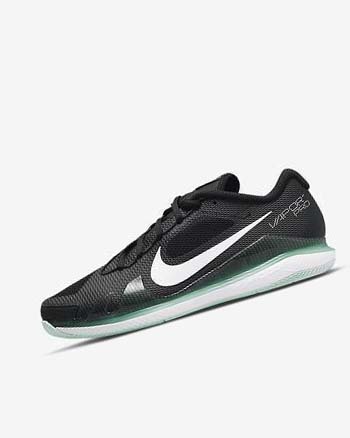 Zapatos de Tenis Nike Court Air Zoom Vapor Pro Hombre Negras Verde Menta Blancas | CO5152