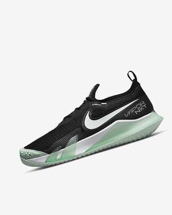 Zapatos de Tenis Nike Court React Vapor NXT Hombre Negras Verde Menta Blancas | CO2755