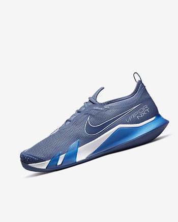 Zapatos de Tenis Nike Court React Vapor NXT Hombre Blancas Azul Marino | CO3135