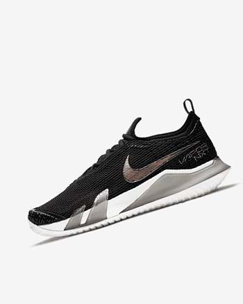 Zapatos de Tenis Nike Court React Vapor NXT Mujer Negras Metal Rojas Marrones Blancas | CO3137