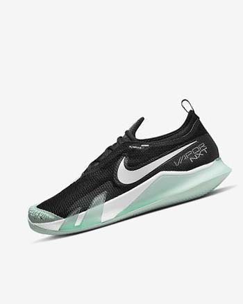 Zapatos de Tenis Nike Court React Vapor NXT Hombre Negras Verde Menta Blancas | CO5528