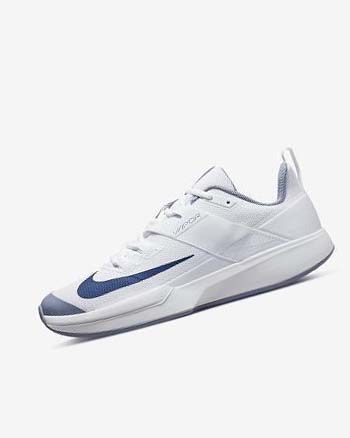 Zapatos de Tenis Nike Court Vapor Lite Hombre Blancas Azul Marino | CO2324