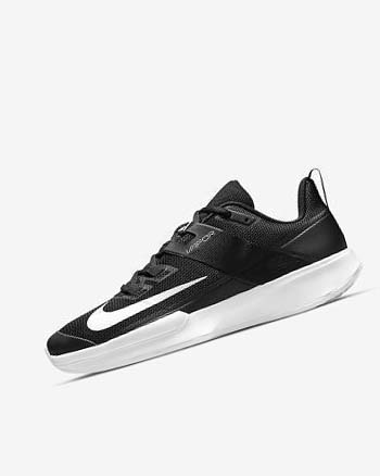 Zapatos de Tenis Nike Court Vapor Lite Hombre Negras Blancas | CO2528