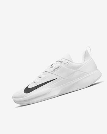 Zapatos de Tenis Nike Court Vapor Lite Hombre Blancas Negras | CO5264