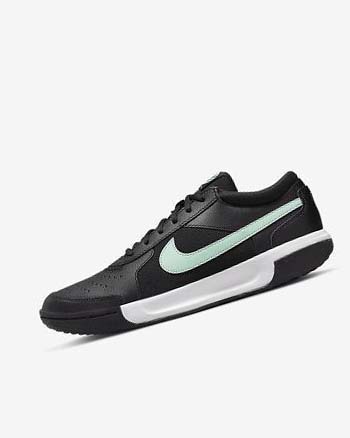 Zapatos de Tenis Nike Court Zoom Lite 3 Hombre Negras Blancas Verde Menta | CO1191
