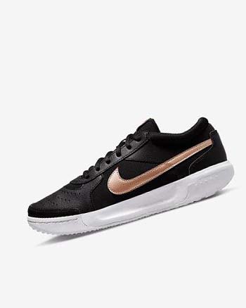 Zapatos de Tenis Nike Court Zoom Lite 3 Mujer Negras Blancas Metal Rojas Marrones | CO5175