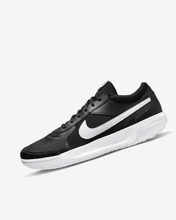Zapatos de Tenis Nike Court Zoom Lite 3 Hombre Negras Blancas | CO5417