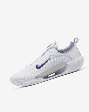 Zapatos de Tenis Nike Court Zoom NXT Hombre Blancas Gris Azul Marino | CO2326