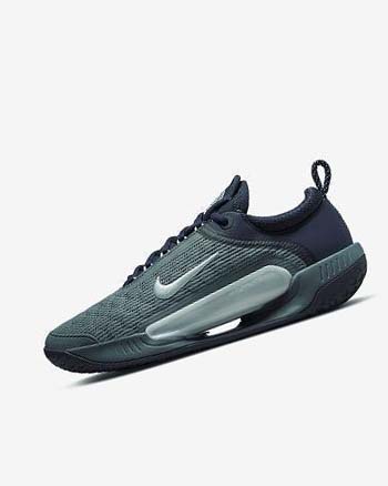 Zapatos de Tenis Nike Court Zoom NXT Hombre Obsidian Verde Menta | CO2507