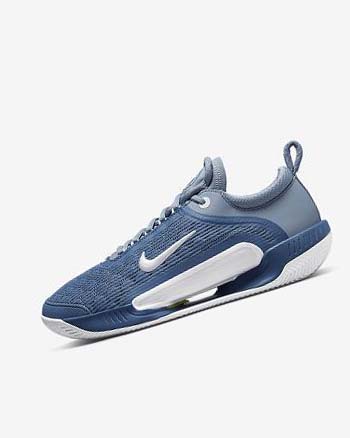 Zapatos de Tenis Nike Court Zoom NXT Hombre Azul Marino Blancas | CO2594