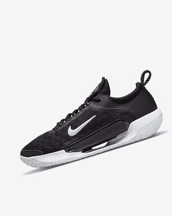 Zapatos de Tenis Nike Court Zoom NXT Hombre Negras Blancas | CO2895