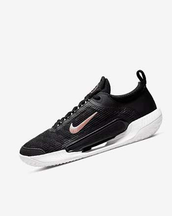 Zapatos de Tenis Nike Court Zoom NXT Mujer Negras Blancas Metal Rojas Marrones | CO2382