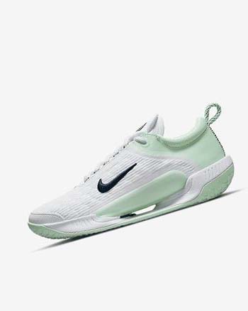 Zapatos de Tenis Nike Court Zoom NXT Mujer Blancas Verde Menta Obsidian | CO2984