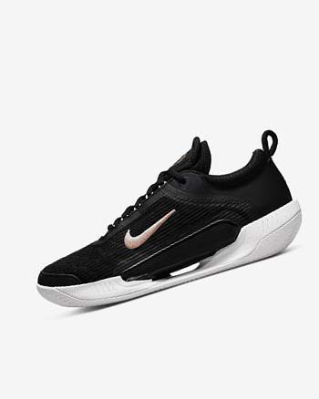 Zapatos de Tenis Nike Court Zoom NXT Mujer Negras Blancas Gris Oscuro Metal Rojas Marrones | CO5108