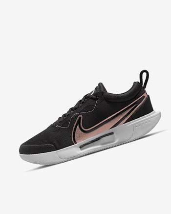 Zapatos de Tenis Nike Court Zoom Pro Mujer Negras Blancas Metal Rojas Marrones | CO3051